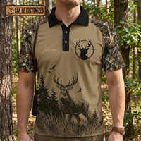 Live To Hunt Deer Hunter Polo Shirt