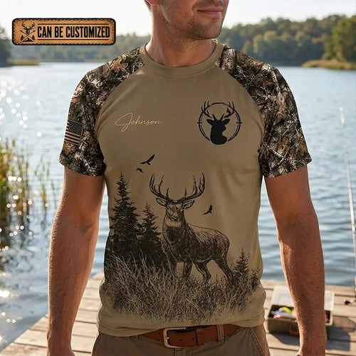 Live To Hunt Deer Hunter T-Shirt