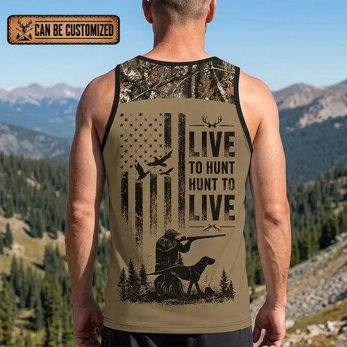 Live To Hunt Deer Hunter Tank Top