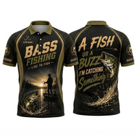 Live to Fish Bass Fishing Personalized Apparel