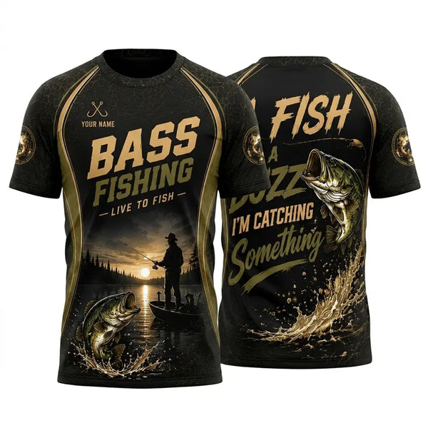 Live to Fish Bass Fishing T-Shirt 2026