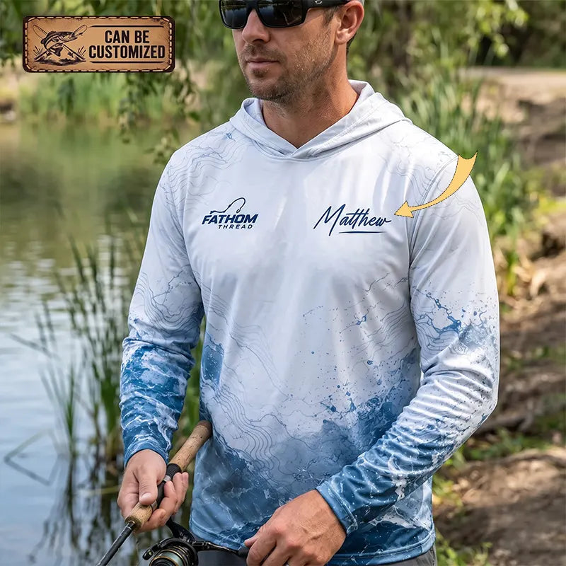 Personalized Sailfish Big Catch Fishing Adventure Hooded Long Sleeve Shirt