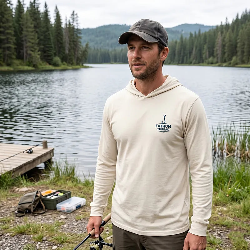 Funny I'm Not Bad at Fishing Bass Fishing Hooded Long Sleeve Shirt