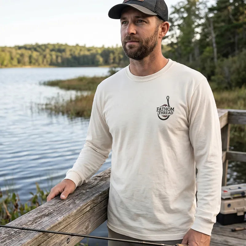 Santa REEL Good Gift Fishing Christmas Long Sleeve Shirt