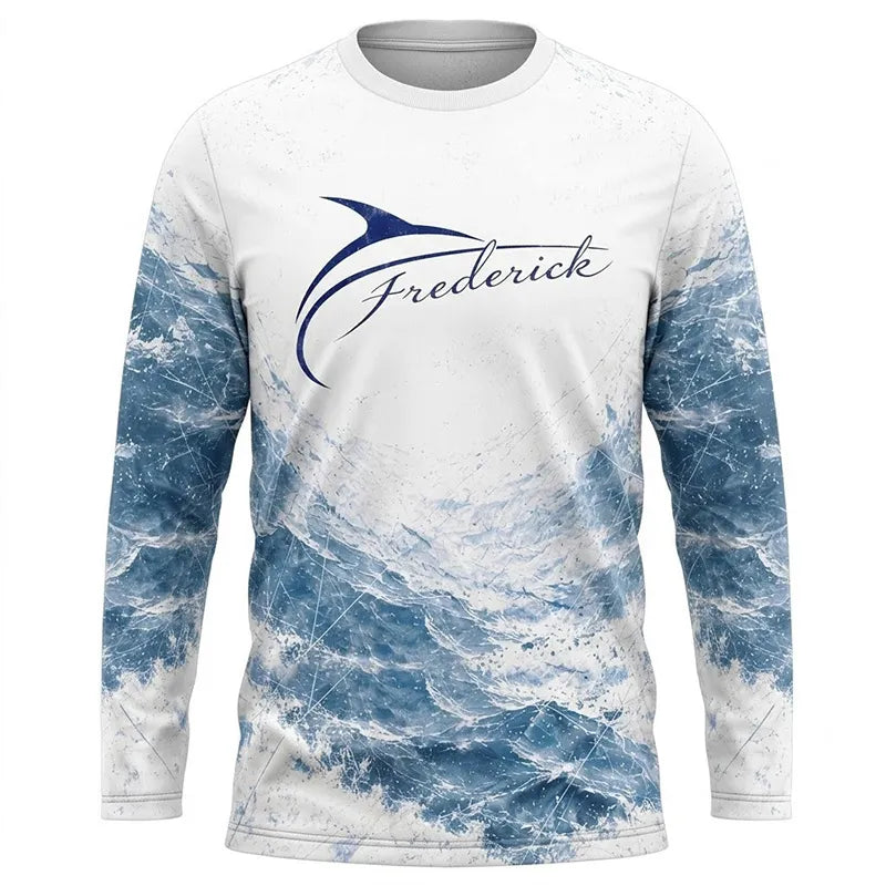 Personalized Sailfish Fisherman Not Now I'm Going Fishing Long Sleeve Shirt