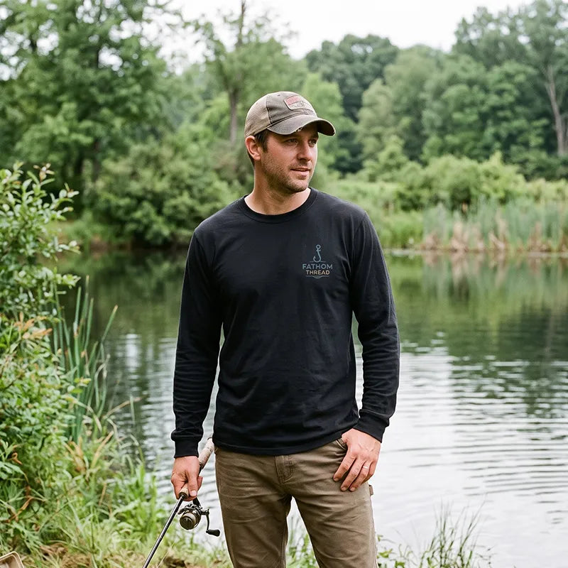 Funny I'm Not Bad at Fishing Bass Fishing Long Sleeve Shirt