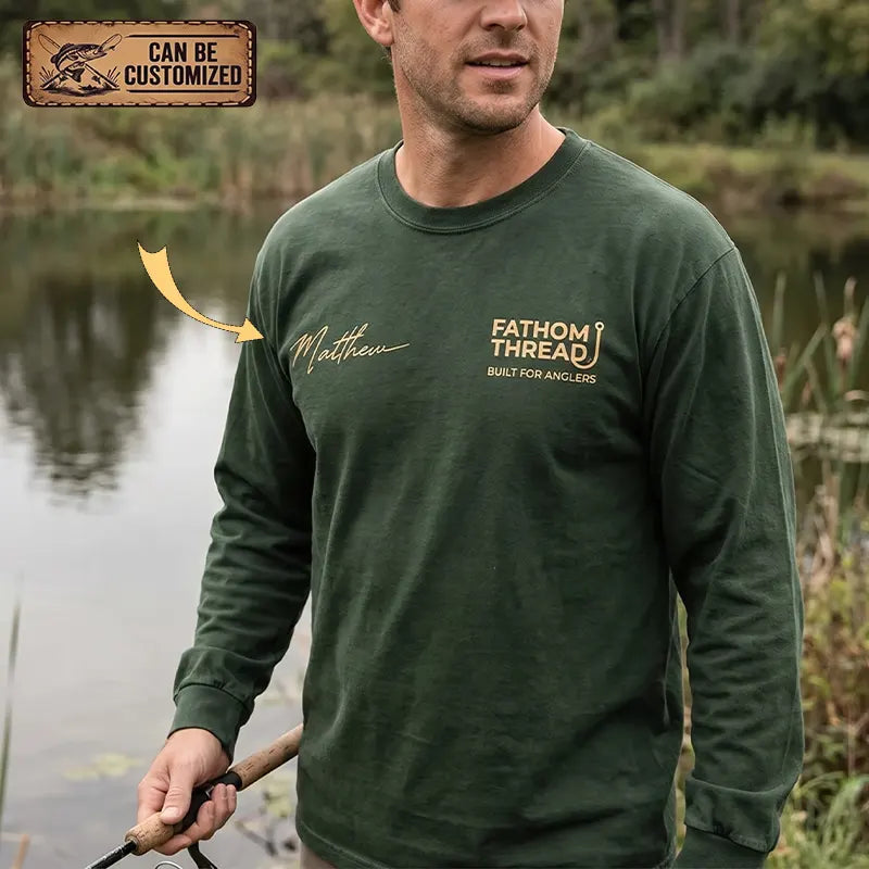 Largemouth Bass Fishing Vintage Long Sleeve Shirt