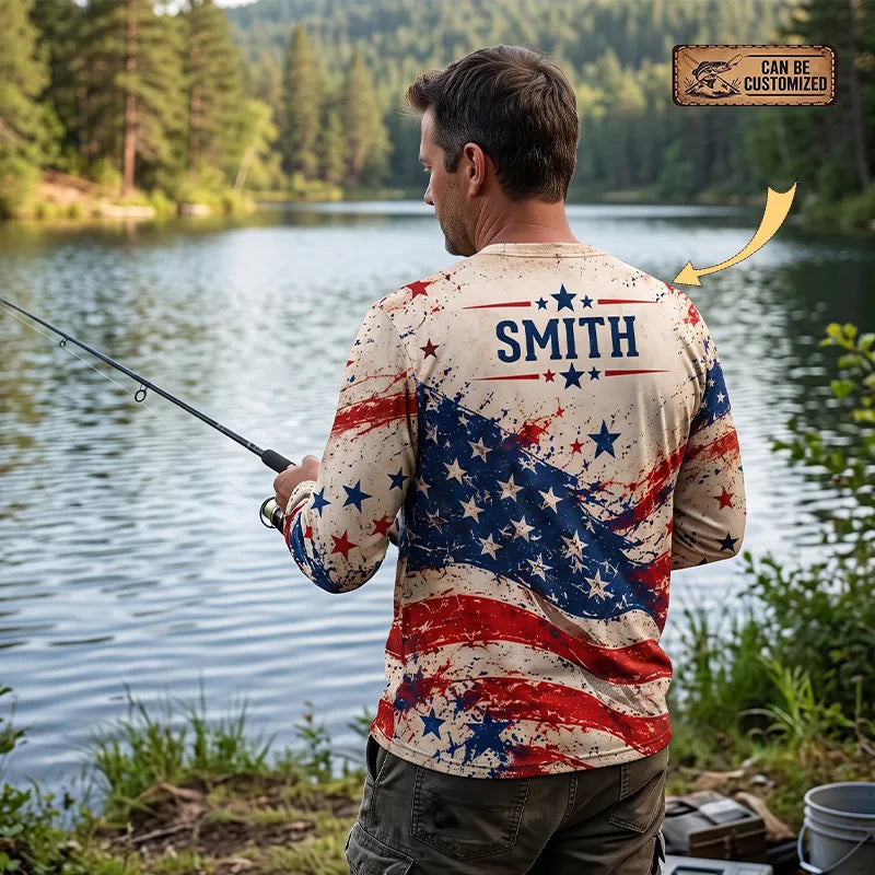 Personalized America 250 Years Of Freedom American Flag Long Sleeve Shirt