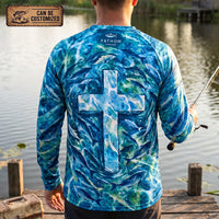 Savior Christian Ocean Fishing Long Sleeve Shirt