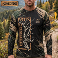 Personalized MTN Bonded Let's Go Hunting Camo Long Sleeve Shirt
