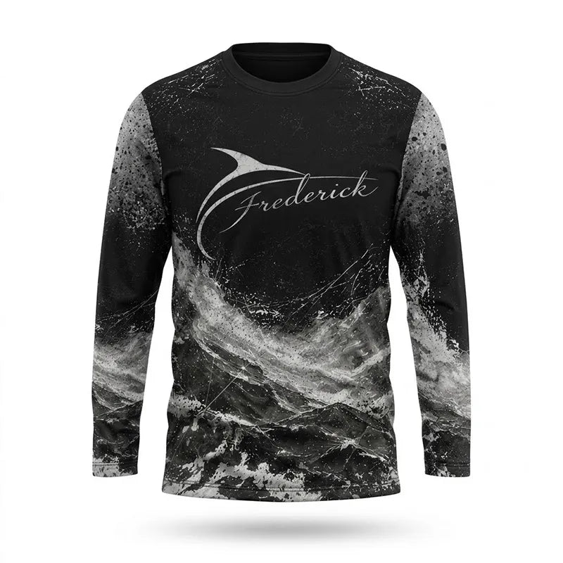 Personalized Sailfish Fisherman Not Now I'm Going Fishing Long Sleeve Shirt