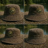 Louisiana Bass Fishing Embroidered Bucket Hat