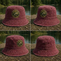 Louisiana Bass Fishing Embroidered Bucket Hat