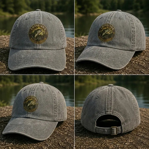 Louisiana Bass Fishing Embroidered Cap