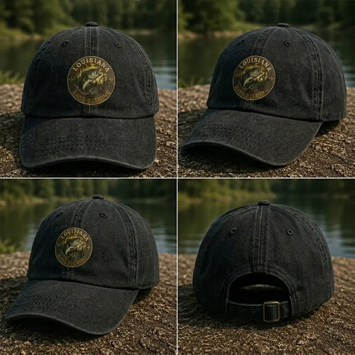 Louisiana Bass Fishing Embroidered Cap