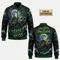 Lure Of The Abyss Skeleton Fishing Bomber Jacket