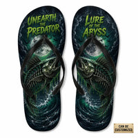 Lure Of The Abyss Skeleton Fishing Flip Flops