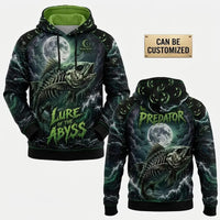 Lure Of The Abyss Skeleton Fishing Hoodie