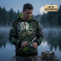 Lure Of The Abyss Skeleton Fishing Hoodie