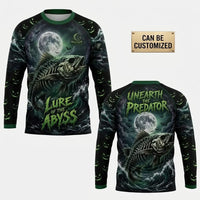 Lure Of The Abyss Skeleton Fishing Long Sleeve Shirt