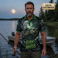 Lure Of The Abyss Skeleton Fishing Polo Shirt