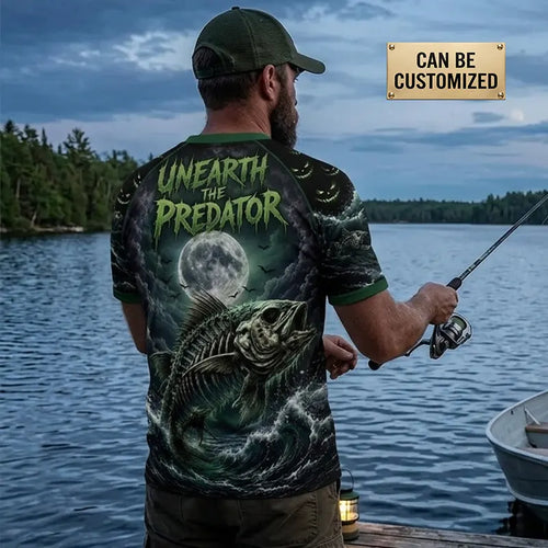 Lure Of The Abyss Skeleton Fishing T-Shirt