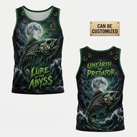 Lure Of The Abyss Skeleton Fishing Tank Top