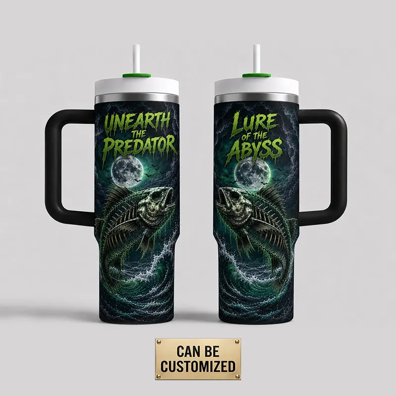 Lure Of The Abyss Skeleton Fishing Tumbler