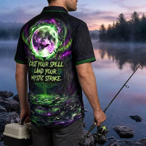 Magic Caught In The Cast Halloween Fishing Hawaiian Shirt
