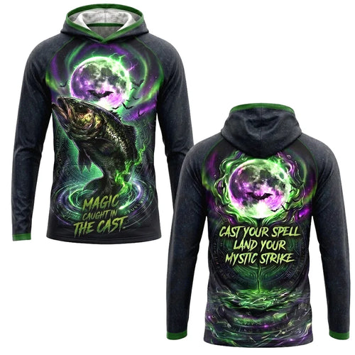 Magic Caught In The Cast Halloween Fishing Hoodie