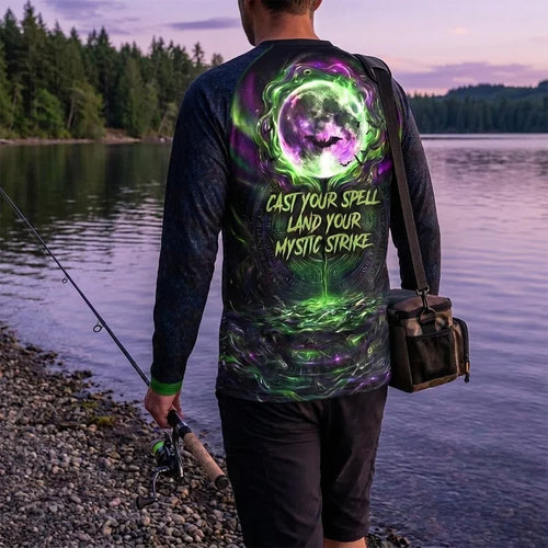 Magic Caught In The Cast Halloween Fishing Long Sleeve Shirt