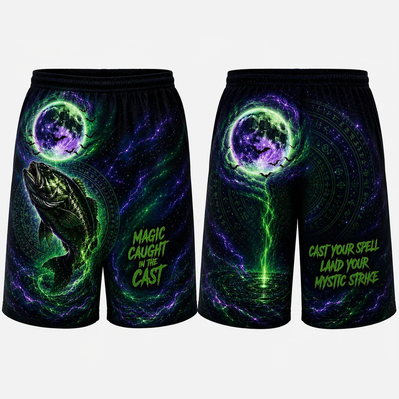 Magic Caught In The Cast Halloween Fishing Shorts