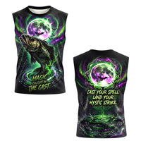 Magic Caught In The Cast Halloween Fishing Tank Top