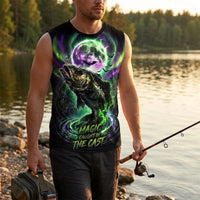 Magic Caught In The Cast Halloween Fishing Tank Top
