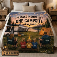 Making Memories One Campsite At A Time Camping Blanket