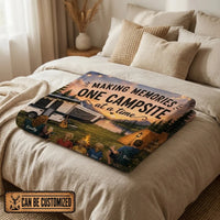 Making Memories One Campsite At A Time Camping Blanket