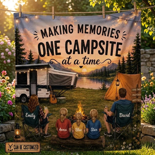 Making Memories One Campsite At A Time Camping Blanket