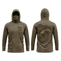Minnesota Mille Lacs Muskie Fishing Personalized Apparel - Khaki Brown