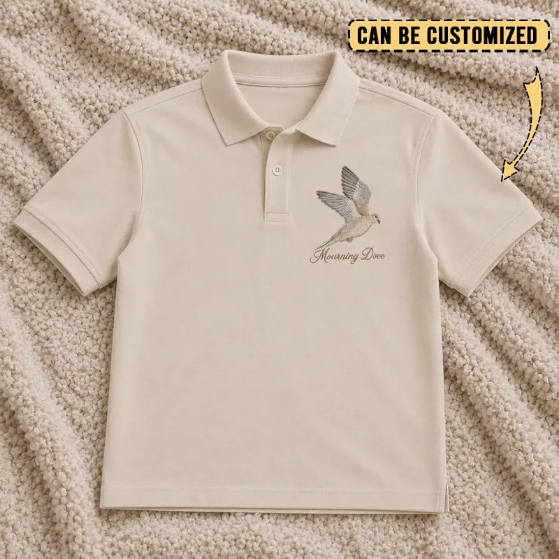 Mourning Dove Embroidered Polo Shirt 2026
