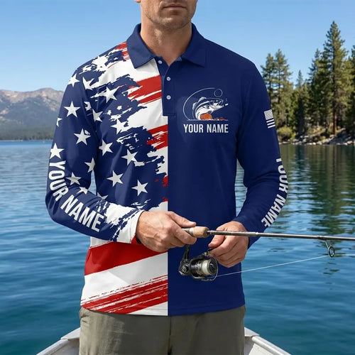 My Drinking Team Has A Fishing Problem Polo Long Sleeve Shirt