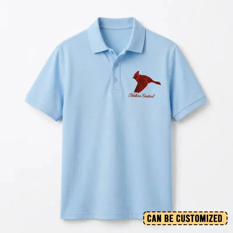 Northern Cardinal Embroidered Polo Shirt 2026
