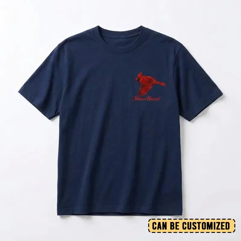Northern Cardinal Embroidered T-Shirt 2026