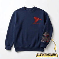 Northern Cardinal Sweater – Print & Embroidery