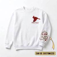 Northern Cardinal Sweater – Print & Embroidery