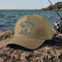 Off The Hook Retro Fishing Embroidered Cap