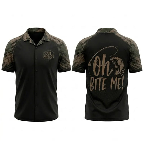 Oh Bite Me Personalized Fishing Apparel