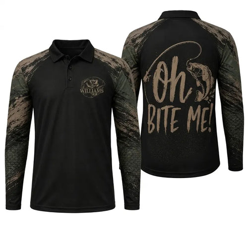 Oh Bite Me Personalized Fishing Apparel