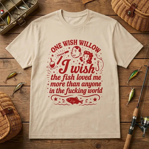 One Wish Willow I Wish The Fish Loved Me Fishing Polo Shirt