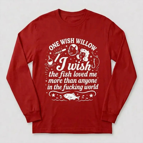 One Wish Willow I Wish The Fish Loved Me Fishing Sweater 2026