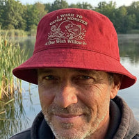 One Wish Willow I Wish To Catch A Monster Embroidered Bucket Hat
